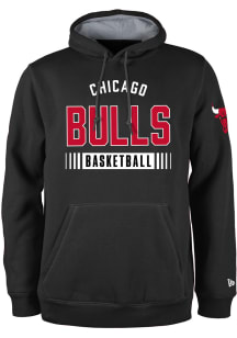 New Era Chicago Bulls Mens Black Game Day Long Sleeve Hoodie
