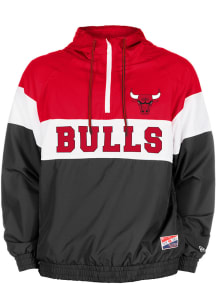 New Era Chicago Bulls Mens Red Throwback Pullover Jackets