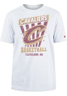 New Era Cleveland Cavaliers White Game Day Short Sleeve T Shirt