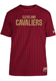 New Era Cleveland Cavaliers Maroon Throwback Short Sleeve Fashion T Shirt