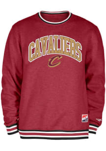New Era Cleveland Cavaliers Mens Maroon Key Style Long Sleeve Fashion Sweatshirt