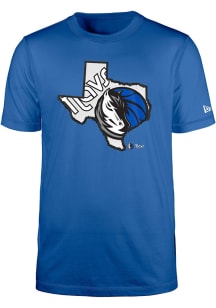 New Era Dallas Mavericks Blue Game Day Short Sleeve T Shirt