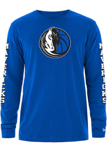 New Era Dallas Mavericks Blue Game Day Long Sleeve T Shirt