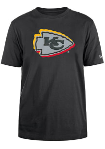 New Era Kansas City Chiefs Charcoal Logo NFL Draft 2024 Short Sleeve T Shirt