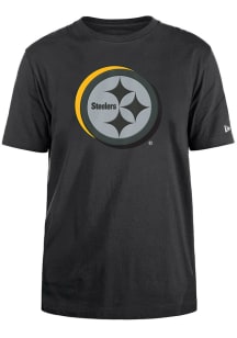 New Era Pittsburgh Steelers Charcoal Logo NFL Draft 2024 Short Sleeve T Shirt