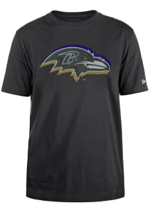 New Era Baltimore Ravens Charcoal Logo NFL Draft 2024 Short Sleeve T Shirt
