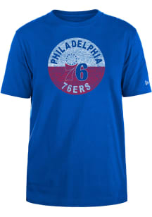 New Era Philadelphia 76ers Blue Game Day Short Sleeve T Shirt