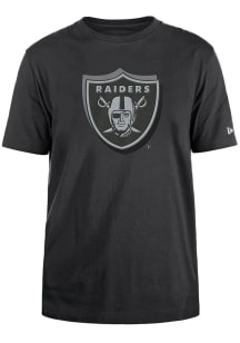 New Era Las Vegas Raiders Charcoal Logo NFL Draft 2024 Short Sleeve T Shirt