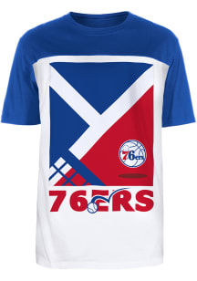New Era Philadelphia 76ers White Court Sport Short Sleeve T Shirt