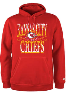 New Era Kansas City Chiefs Mens Red Sport Classics Long Sleeve Hoodie