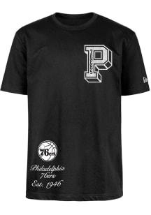 New Era Philadelphia 76ers Black Ivy Sport Short Sleeve T Shirt