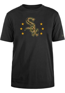 New Era Chicago White Sox Black Armed Forces Day 2024 Short Sleeve T Shirt