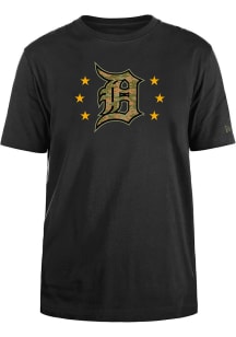 New Era Detroit Tigers Black Armed Forces Day 2024 Short Sleeve T Shirt