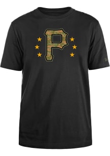 New Era Pittsburgh Pirates Black Armed Forces Day 2024 Short Sleeve T Shirt
