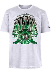New Era Boston Celtics White Sport Classics Short Sleeve T Shirt