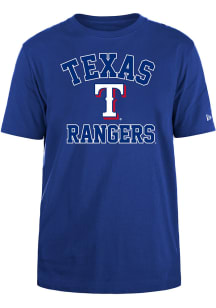 New Era Texas Rangers Blue Heart and Soul Short Sleeve T Shirt