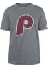 New Era Philadelphia Phillies Grey Logo Short Sleeve T Shirt