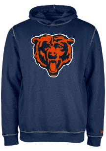 New Era Chicago Bears Mens Navy Blue Active Hood