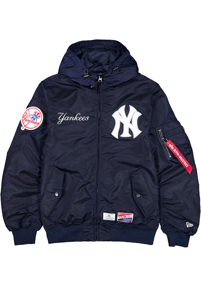 New Era New York Yankees Mens NAVY Alpha Heavyweight Jacket