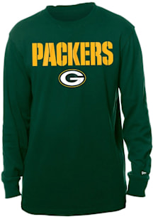 New Era Green Bay Packers Green Active Long Sleeve T Shirt