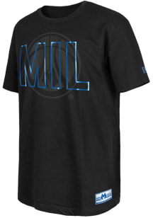 New Era Milwaukee Bucks Black City Edition Short Sleeve Fashion T Shirt