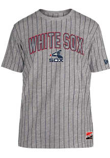 New Era Chicago White Sox Grey Throwback Short Sleeve Fashion T Shirt