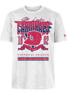 New Era St Louis Cardinals White Sport Classics Short Sleeve T Shirt