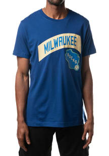 Giannis Antetokounmpo Milwaukee Bucks Blue City Edition Short Sleeve Player T Shirt