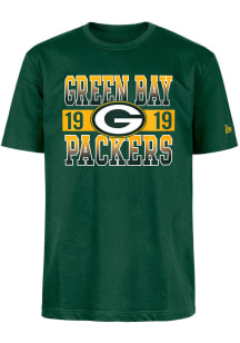 New Era Green Bay Packers Green Sport Night Short Sleeve T Shirt