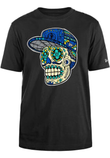 New Era Dallas Mavericks Black Sugar Skull Short Sleeve T Shirt