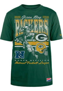 New Era Green Bay Packers Green Throwback Short Sleeve T Shirt