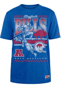New Era Buffalo Bills Blue Throwback Short Sleeve T Shirt