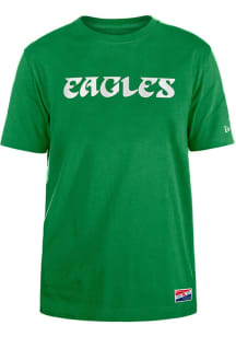 New Era Philadelphia Eagles Kelly Green Throwback Short Sleeve Fashion T Shirt
