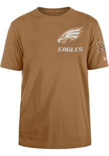New Era Philadelphia Eagles Tan Logo Select Short Sleeve Fashion T Shirt