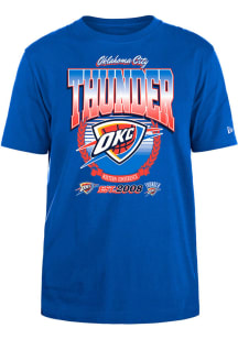 New Era Oklahoma City Thunder Blue Classic Short Sleeve T Shirt