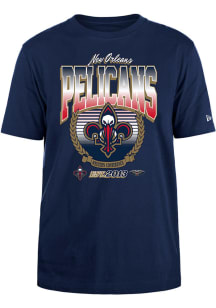 New Era New Orleans Pelicans Navy Blue Classic Short Sleeve T Shirt
