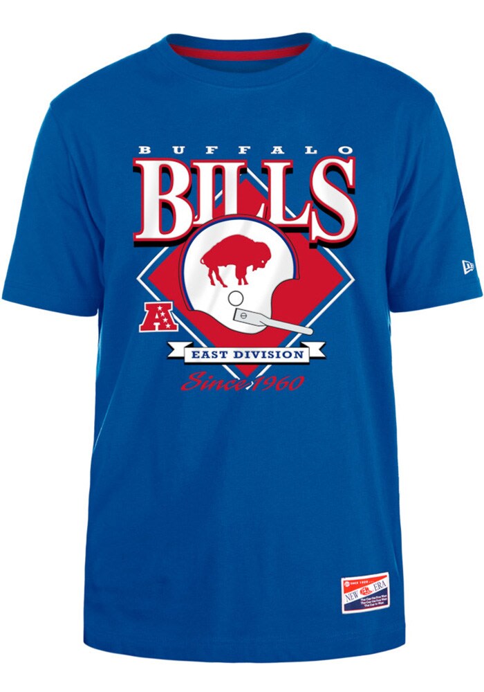 New Era Buffalo Bills BLUE Helmet Short Sleeve T Shirt