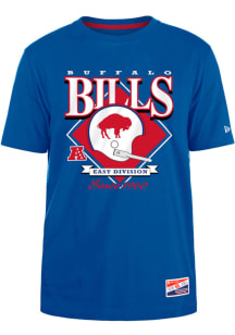 New Era Buffalo Bills Blue Helmet Short Sleeve T Shirt