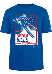 New Era Buffalo Bills Blue Lift Pass Short Sleeve T Shirt