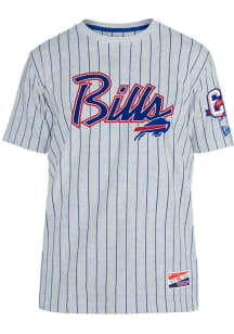 New Era Buffalo Bills Grey Throwback Short Sleeve Fashion T Shirt