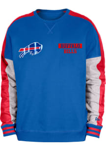 New Era Buffalo Bills Mens Blue Athleisure Long Sleeve Fashion Sweatshirt