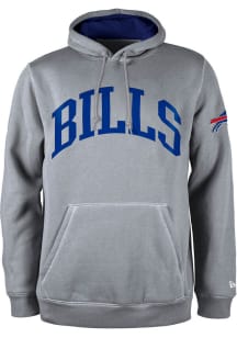 New Era Buffalo Bills Mens Grey Active Long Sleeve Hoodie