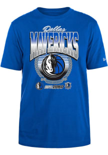 New Era Dallas Mavericks Blue Classic Short Sleeve T Shirt