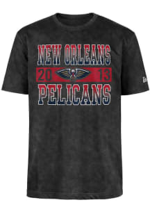 New Era New Orleans Pelicans Black Sport Night Short Sleeve Fashion T Shirt
