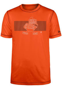 New Era Cleveland Browns Orange Active Short Sleeve T Shirt