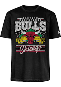 New Era Chicago Bulls Black Sport Classic Short Sleeve Fashion T Shirt