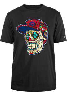 New Era Chicago Cubs Black Sugar Skulls Short Sleeve T Shirt