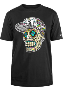 New Era Chicago White Sox Black Sugar Skulls Short Sleeve T Shirt