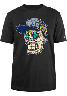 New Era Los Angeles Dodgers Black Sugar Skulls Short Sleeve T Shirt