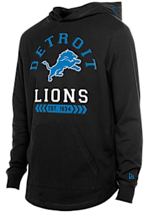 New Era Detroit Lions Mens Blue Leisure Long Sleeve Lightweight Hoodie